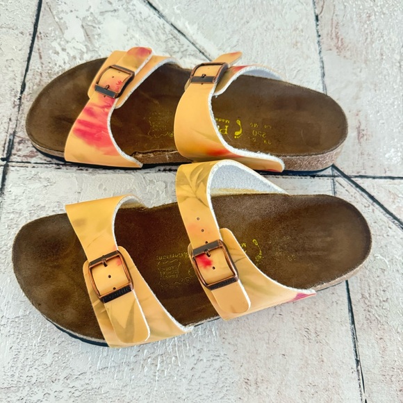 Papillio by Birkenstock Buckle Tie Dye Orange Sandals Size 39 Us 8.5 - Picture 13 of 13
